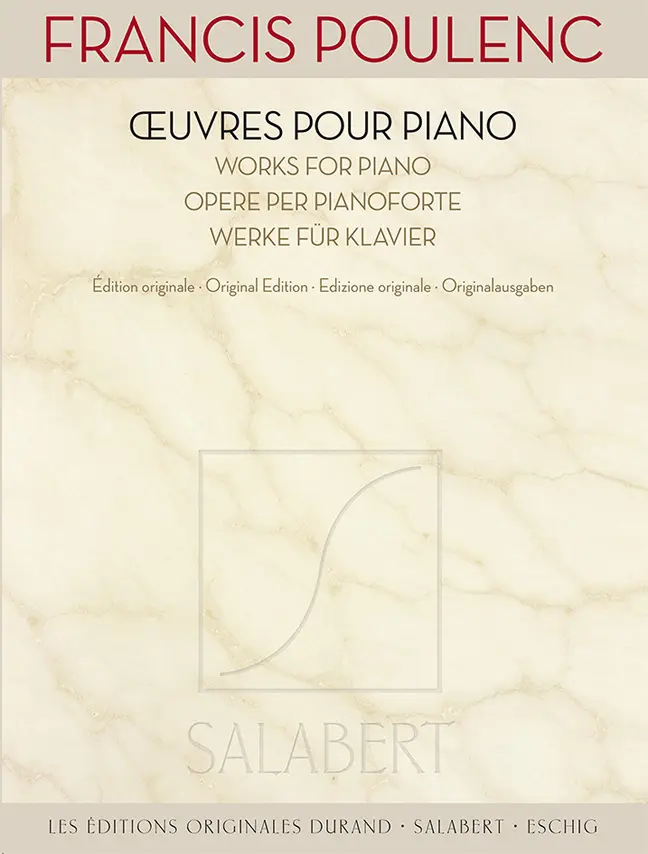 Cover: 9790048060470 | uvres pour piano | Francis Poulenc | Buch | 2014 | Editions Salabert