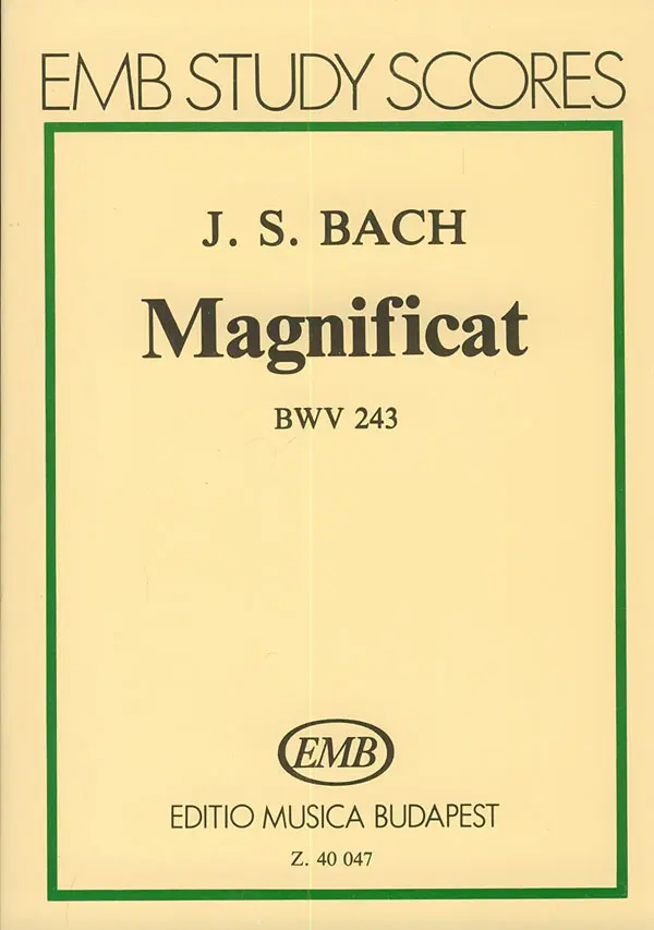 Cover: 9790080400470 | Magnificat BWV 243 | Johann Sebastian Bach | EMB Study Scores | Buch