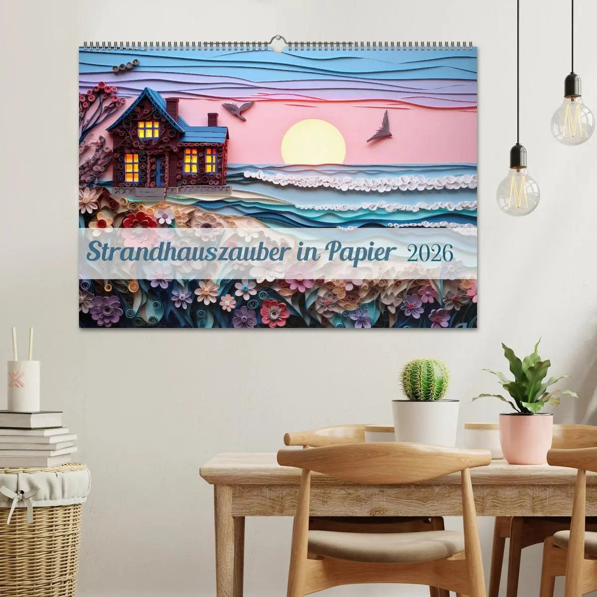 Bild: 9783457490570 | Strandhauszauber aus Papier (Wandkalender 2026 DIN A2 quer),...