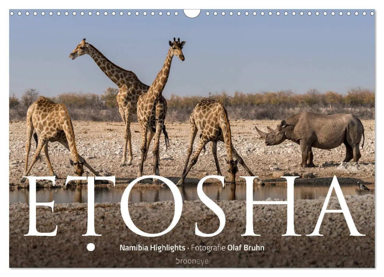 Cover: 9783457940570 | ETOSHA - Namibia Highlights (Wandkalender 2026 DIN A3 quer),...