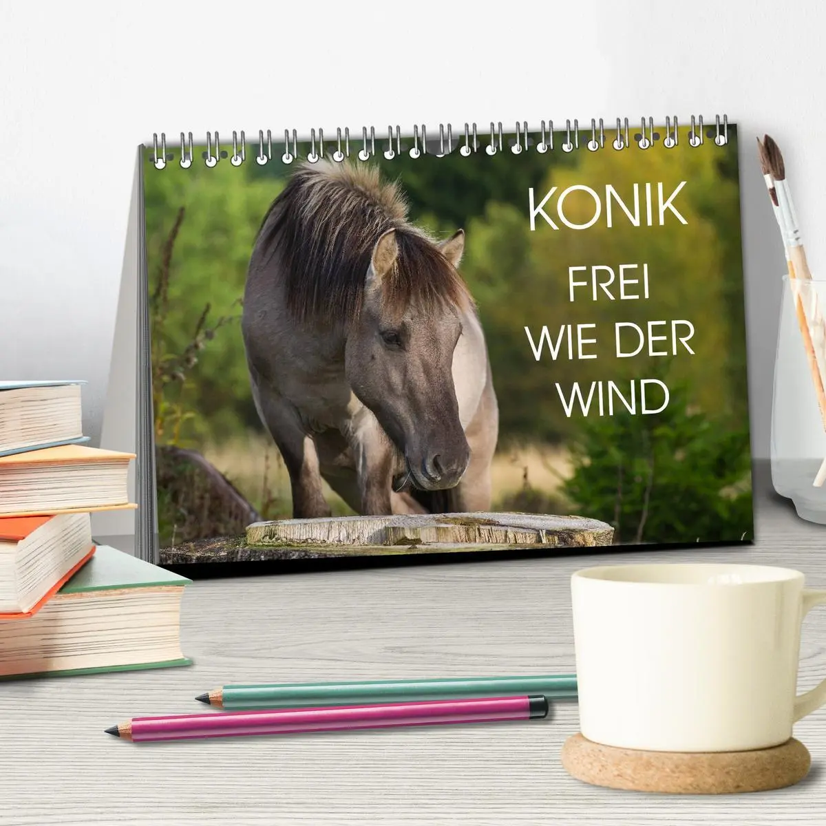Bild: 9783516030570 | Konik - Frei geboren (Tischkalender 2026 DIN A5 quer), CALVENDO...