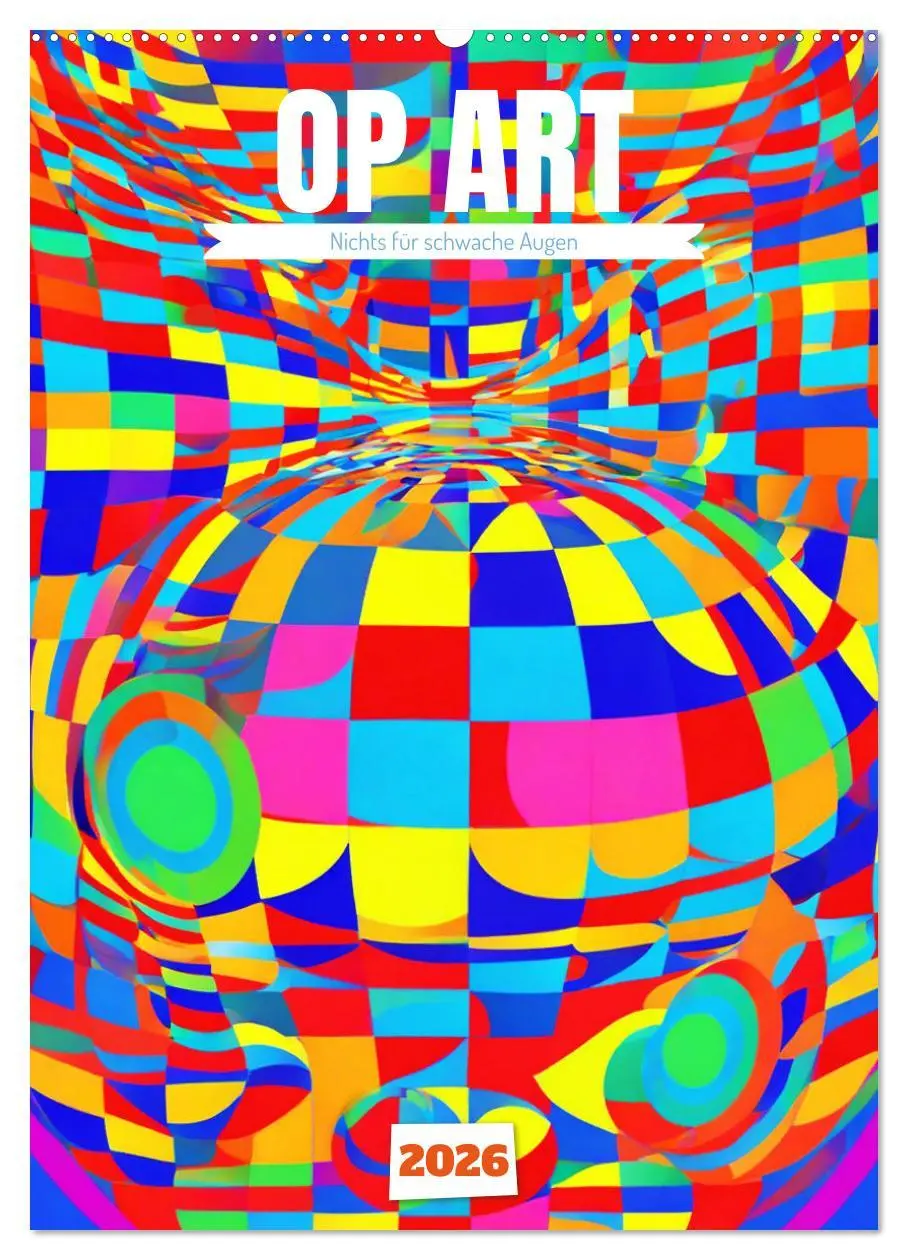 Cover: 9783516270570 | OP Art Nichts für schwache Augen (Wandkalender 2026 DIN A2 hoch),...