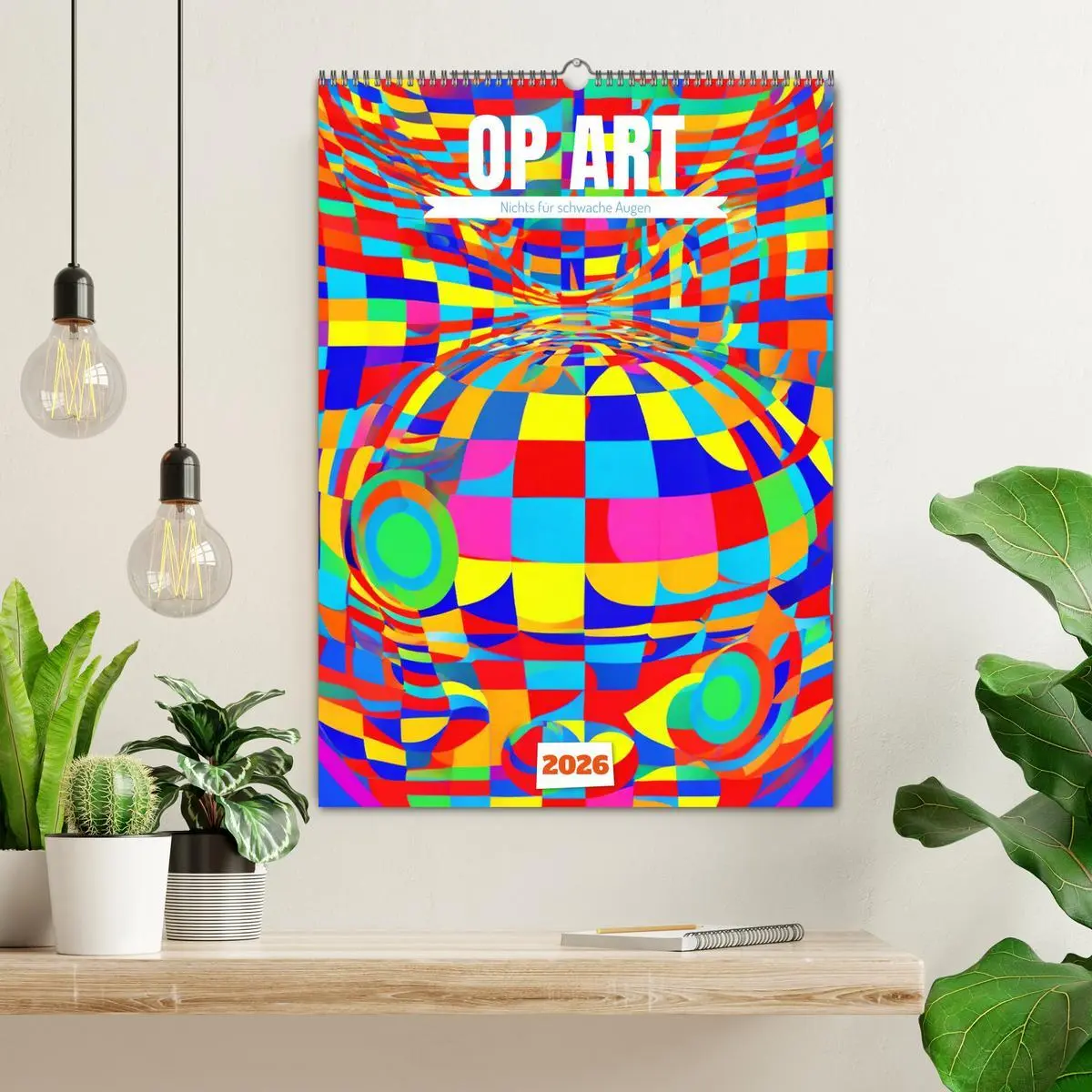 Bild: 9783516270570 | OP Art Nichts für schwache Augen (Wandkalender 2026 DIN A2 hoch),...