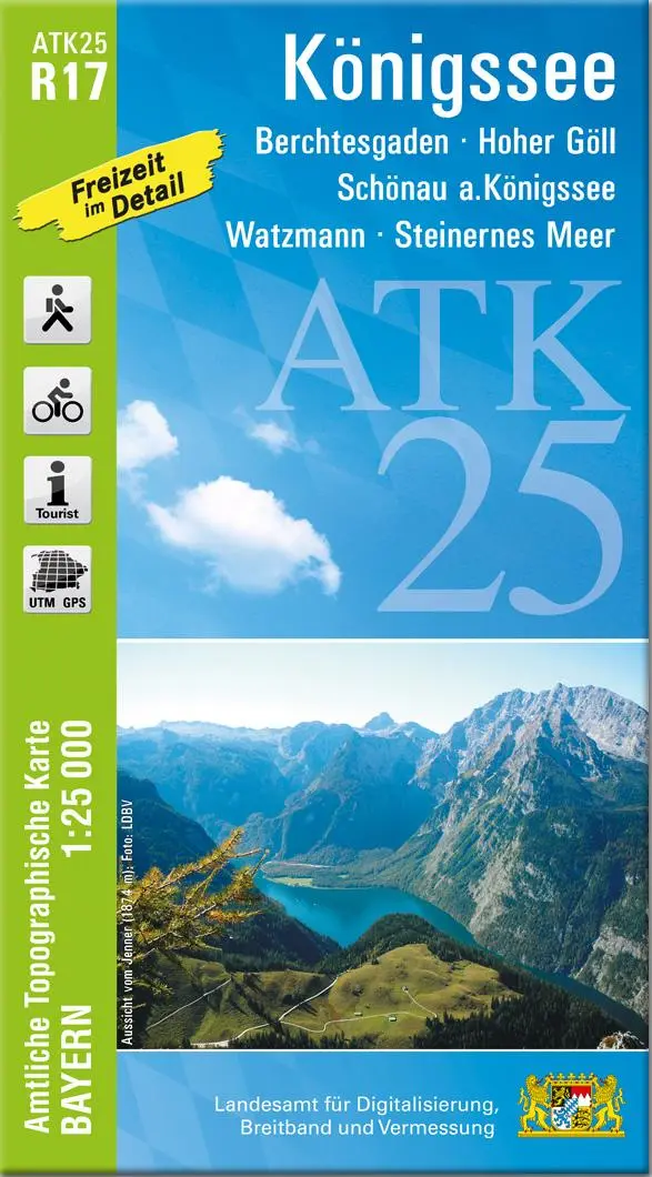 Cover: 9783987760570 | ATK25-R17 Königssee (Amtliche Topographische Karte 1:25000) | Deutsch