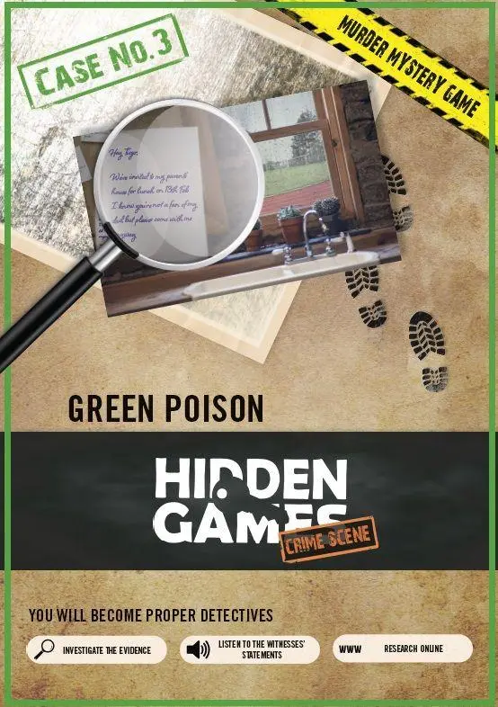 Cover: 4260686490670 | Hidden Games Crime Scene: Case 3 - Green Poison | Spiel | HIDENG03