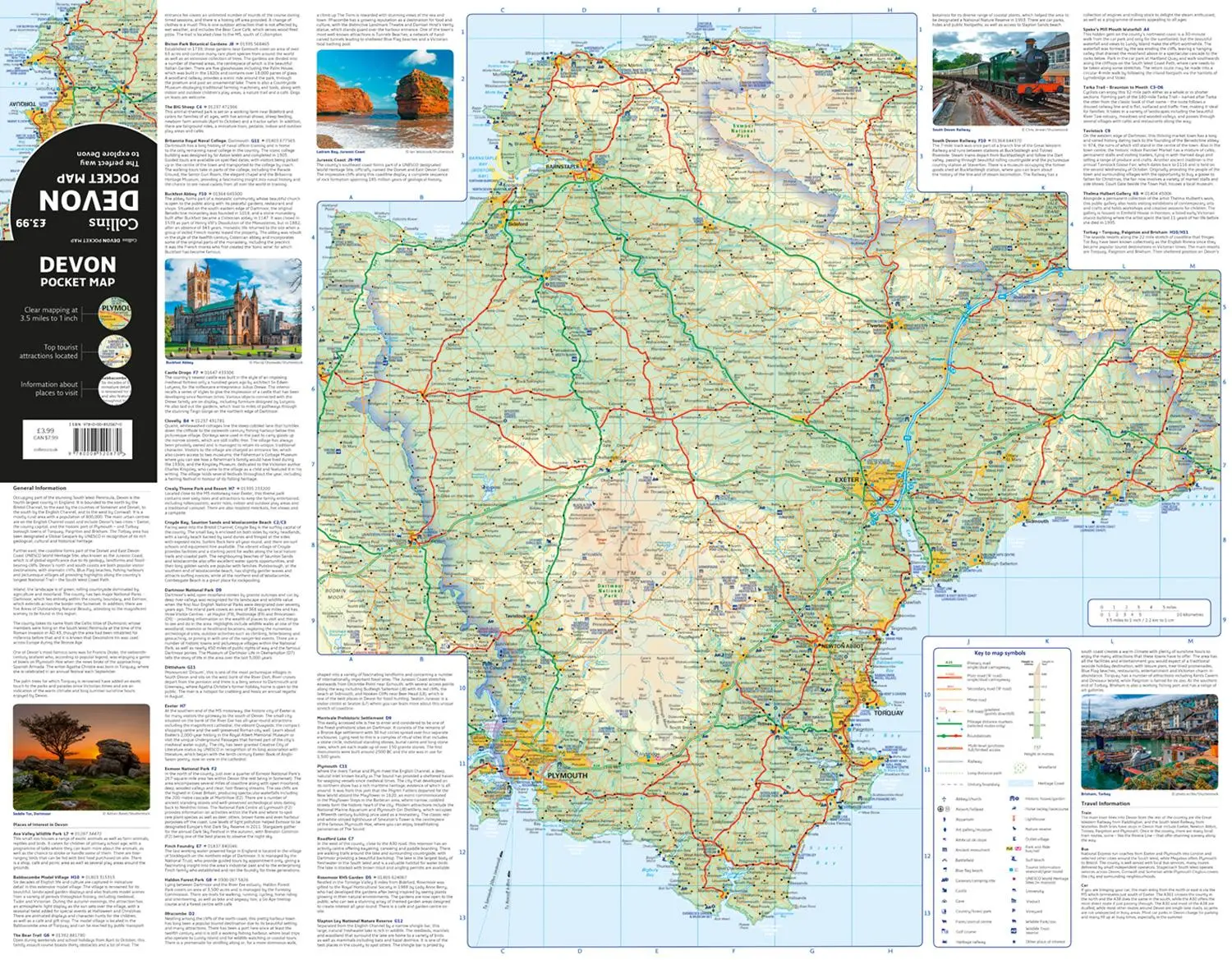 Bild: 9780008520670 | Devon Pocket Map | The Perfect Way to Explore Devon | Collins Gcse
