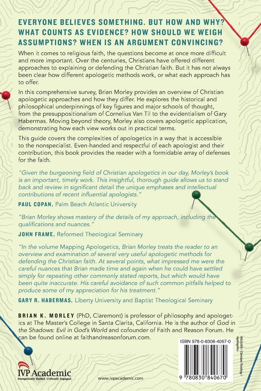 Rückseite: 9780830840670 | Mapping Apologetics | Comparing Contemporary Approaches | Morley