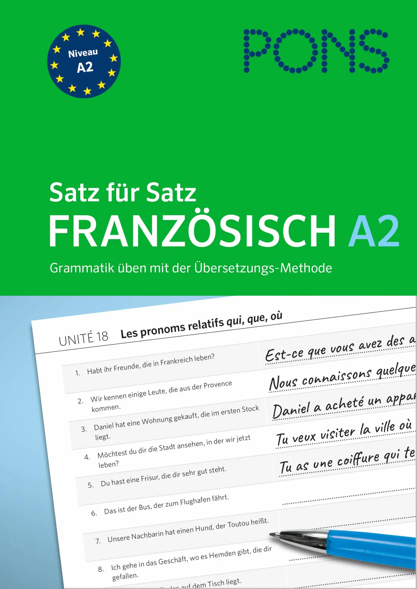 Cover: 9783125660670 | PONS Satz für Satz Französisch A2 | Janina Radej | Taschenbuch | 2025