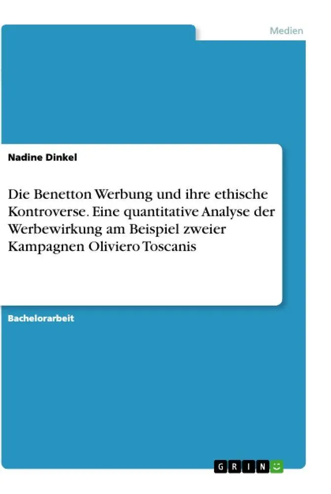Cover: 9783346500670 | Die Benetton Werbung und ihre ethische Kontroverse. Eine...