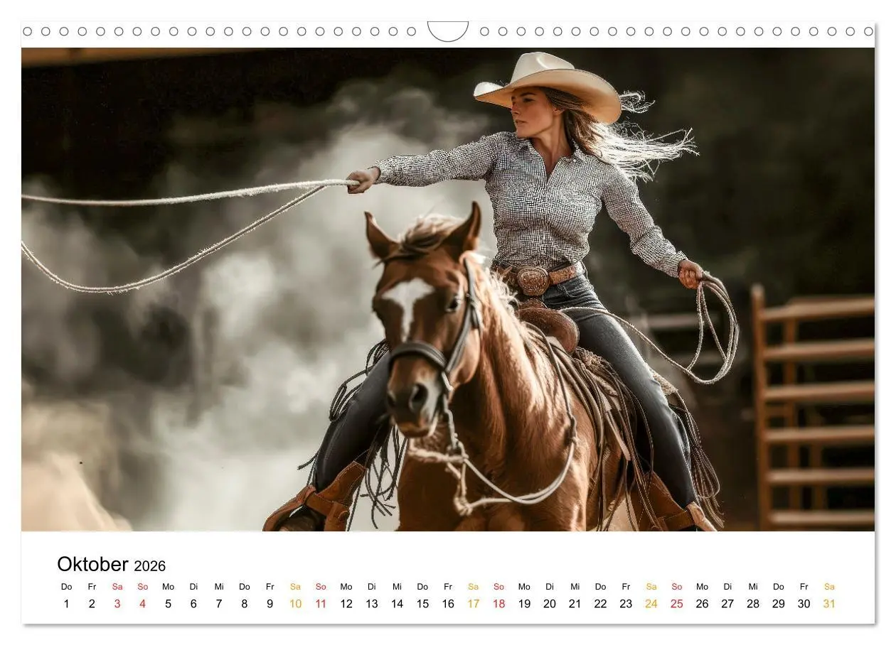 Bild: 9783457310670 | Westernwelt (Wandkalender 2026 DIN A3 quer), CALVENDO Monatskalender