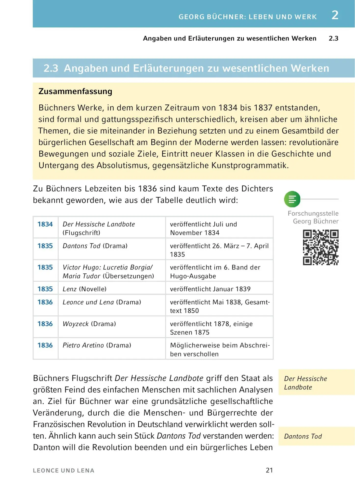 Bild: 9783804420670 | Leonce und Lena - Textanalyse und Interpretation | Georg Büchner