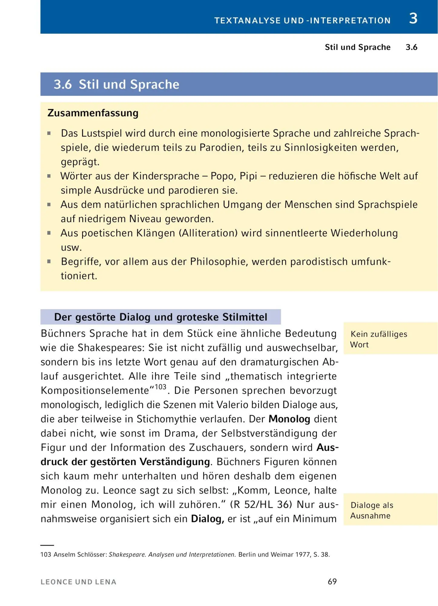 Bild: 9783804420670 | Leonce und Lena - Textanalyse und Interpretation | Georg Büchner