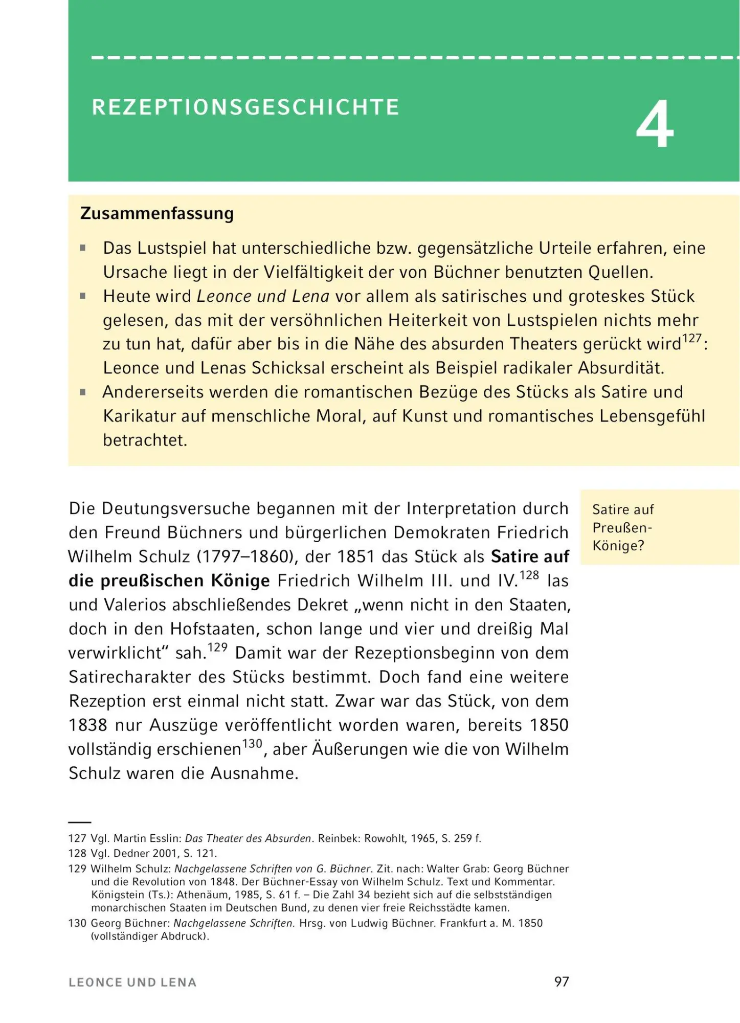 Bild: 9783804420670 | Leonce und Lena - Textanalyse und Interpretation | Georg Büchner