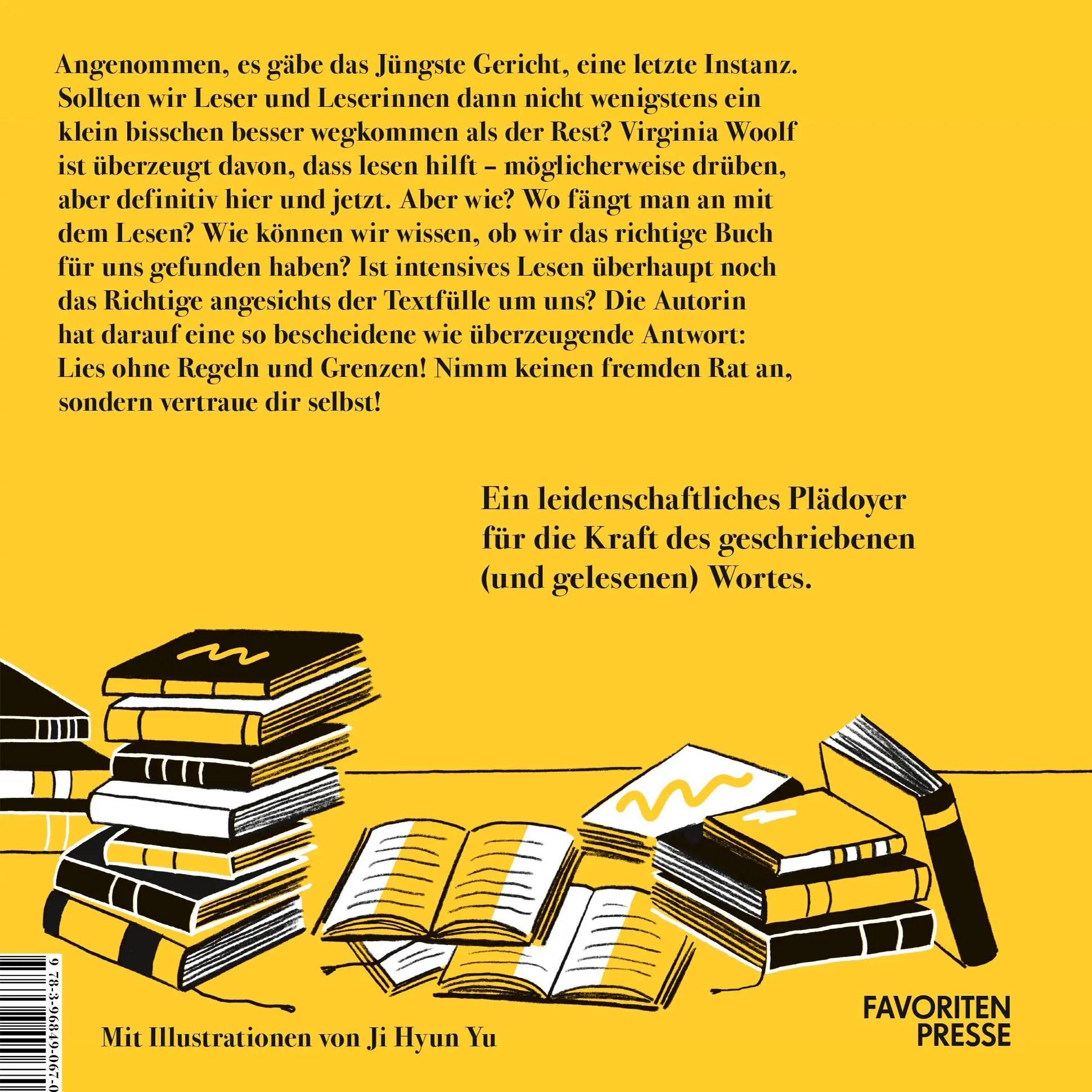 Rückseite: 9783968490670 | Wie sollte man ein Buch lesen? | Illustrierte Ausgabe | Virginia Woolf