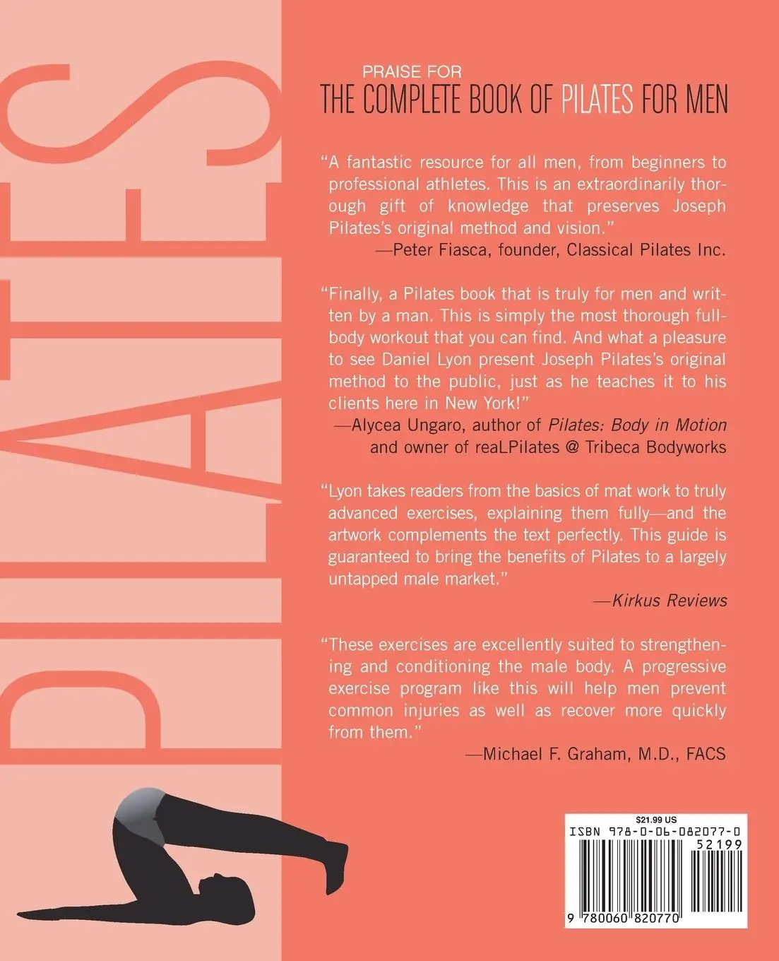 Rückseite: 9780060820770 | The Complete Book of Pilates for Men | Daniel Lyon | Taschenbuch