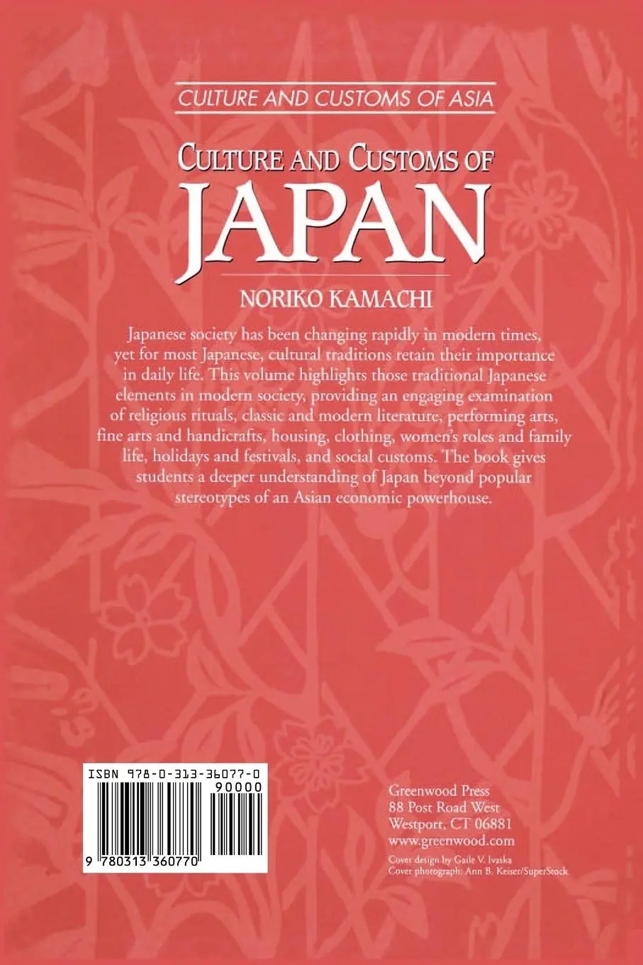 Rückseite: 9780313360770 | Culture and Customs of Japan Culture and Customs of Japan | Kamachi
