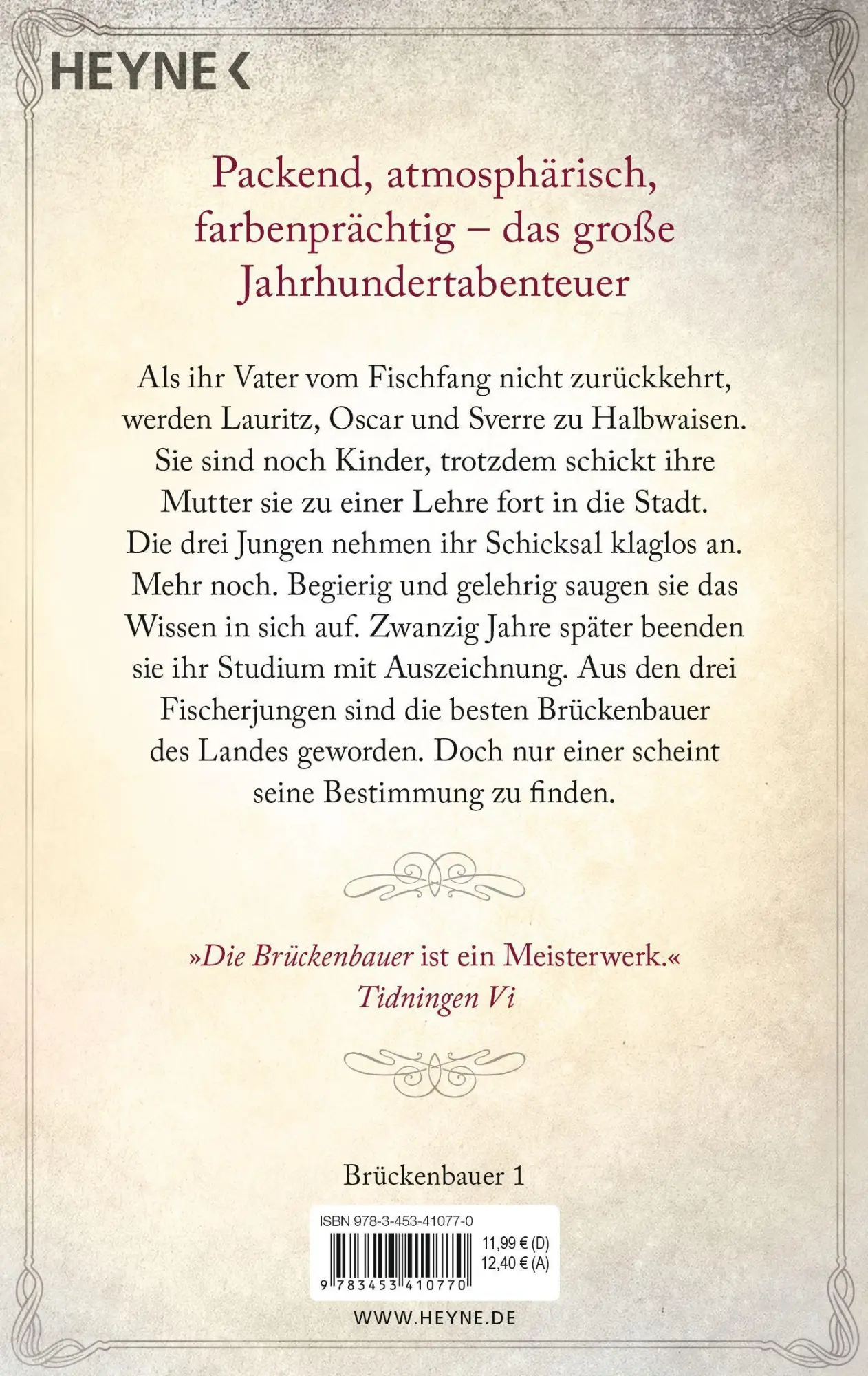 Bild: 9783453410770 | Die Brückenbauer 01 | Roman | Jan Guillou | Taschenbuch | 797 S.