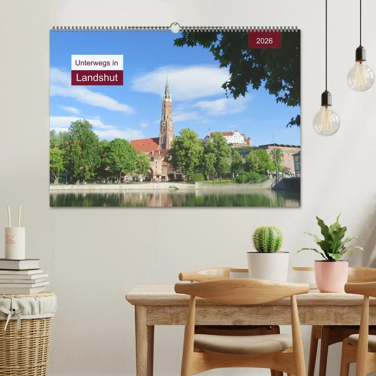 Bild: 9783457780770 | Unterwegs in Landshut (Wandkalender 2026 DIN A2 quer), CALVENDO...