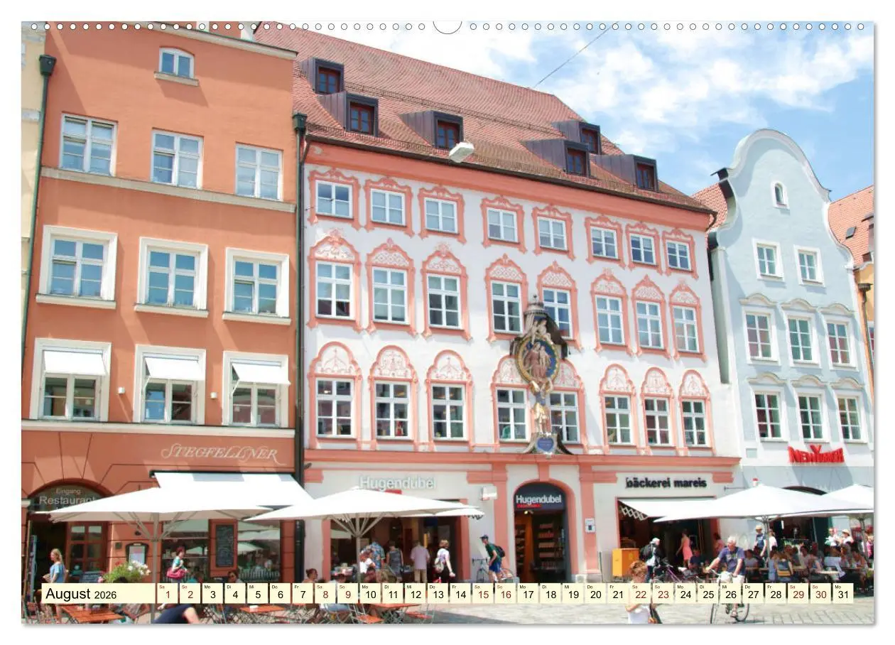 Bild: 9783457780770 | Unterwegs in Landshut (Wandkalender 2026 DIN A2 quer), CALVENDO...