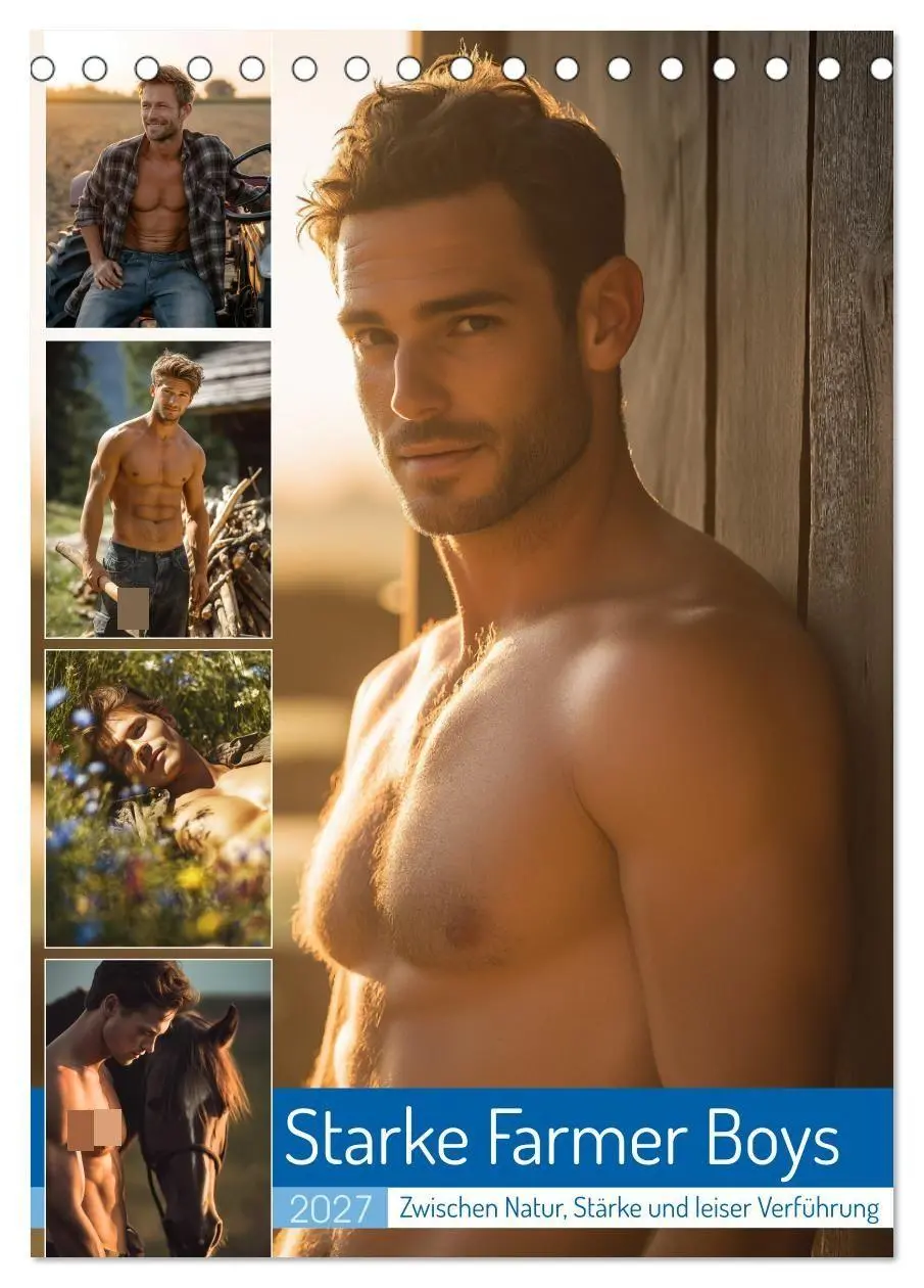 Cover: 9783569720770 | Starke Farmer Boys (Tischkalender 2027 DIN A5 hoch), CALVENDO...