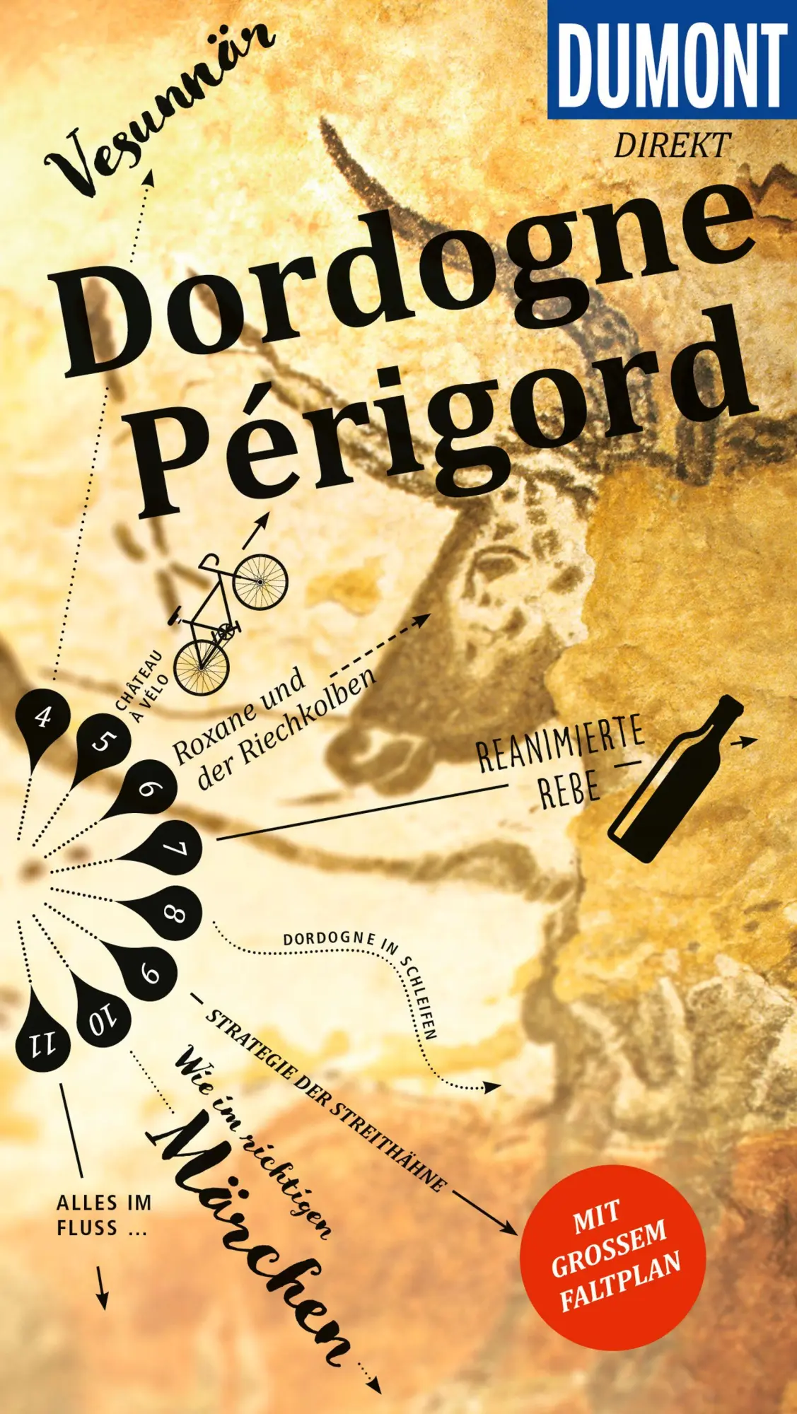 Cover: 9783616000770 | DUMONT direkt Reiseführer Dordogne, Périgord | Mit großem Faltplan