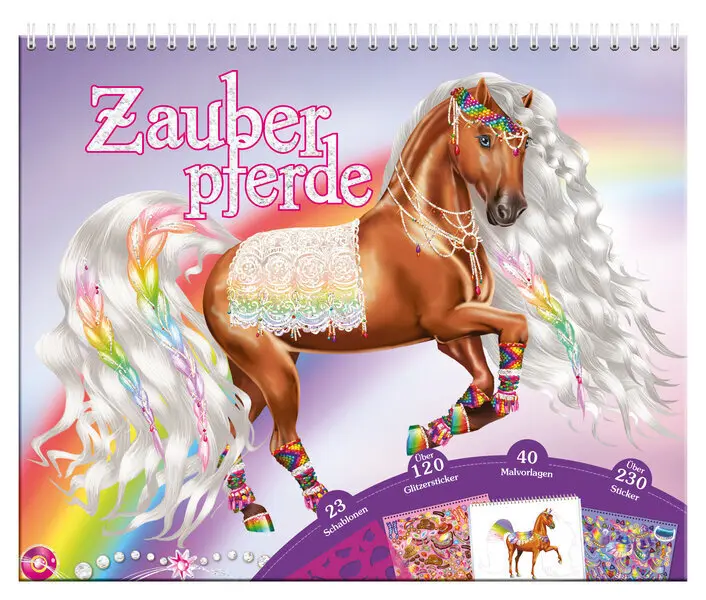 Cover: 9783741500770 | Kreativmappe - Zauberpferde | Taschenbuch | Spiralbindung | 40 S.