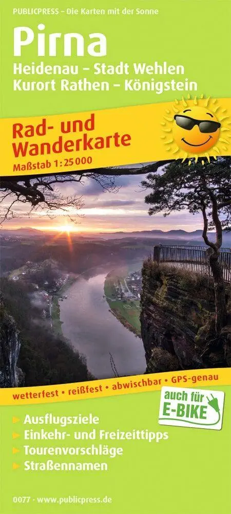 Cover: 9783747300770 | Pirna, Heidenau - Stadt Wehlen - Kurort Rathen - Königstein 1:25 000