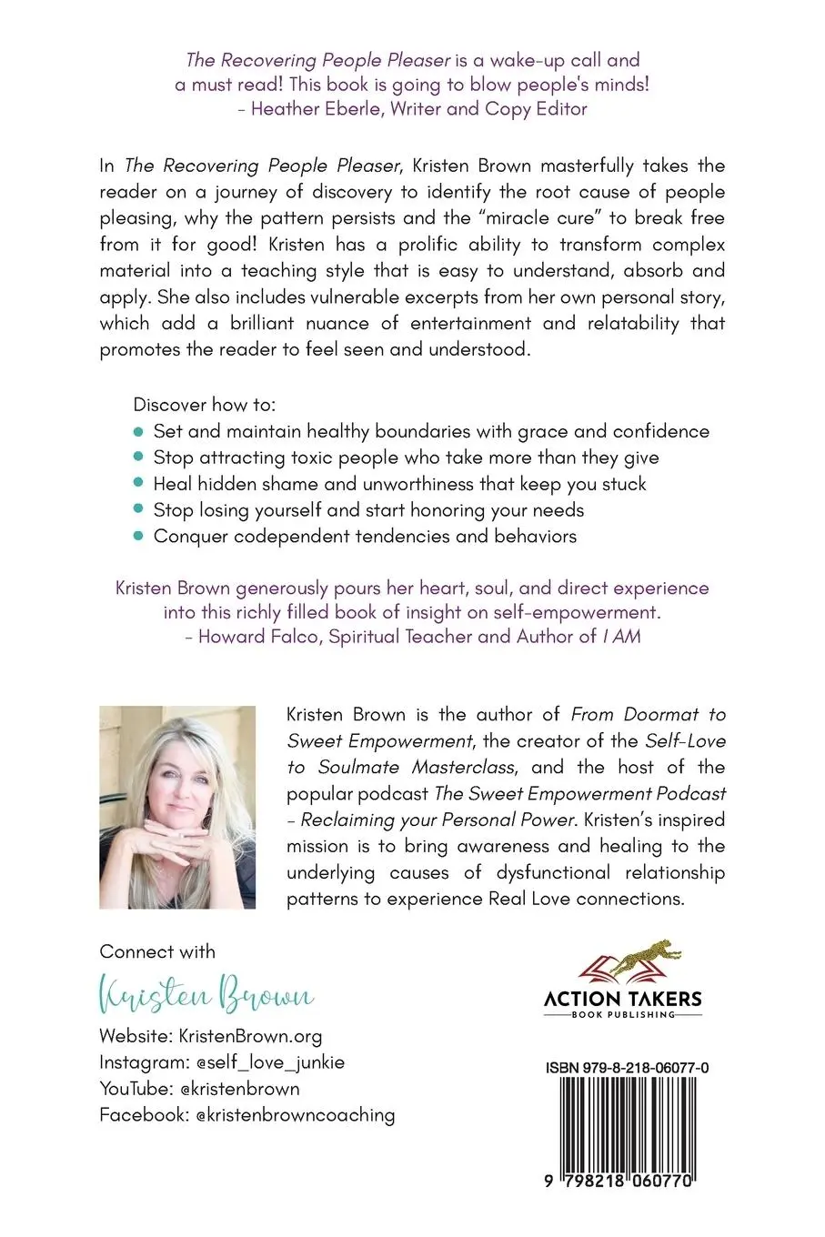Rückseite: 9798218060770 | The Recovering People Pleaser | Kristen Brown | Taschenbuch | Englisch