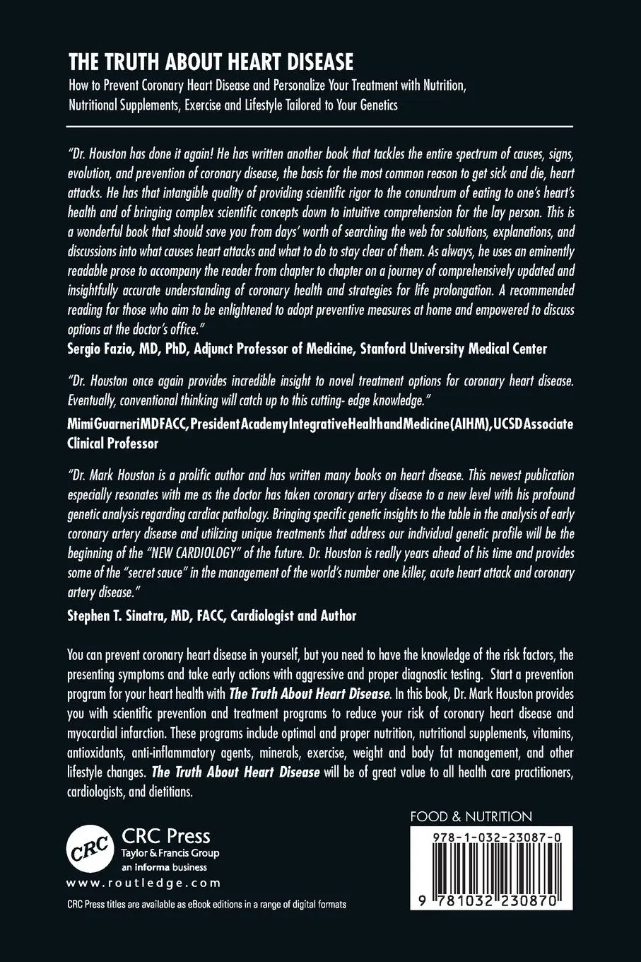 Rückseite: 9781032230870 | The Truth About Heart Disease | Mark Houston | Taschenbuch | Englisch