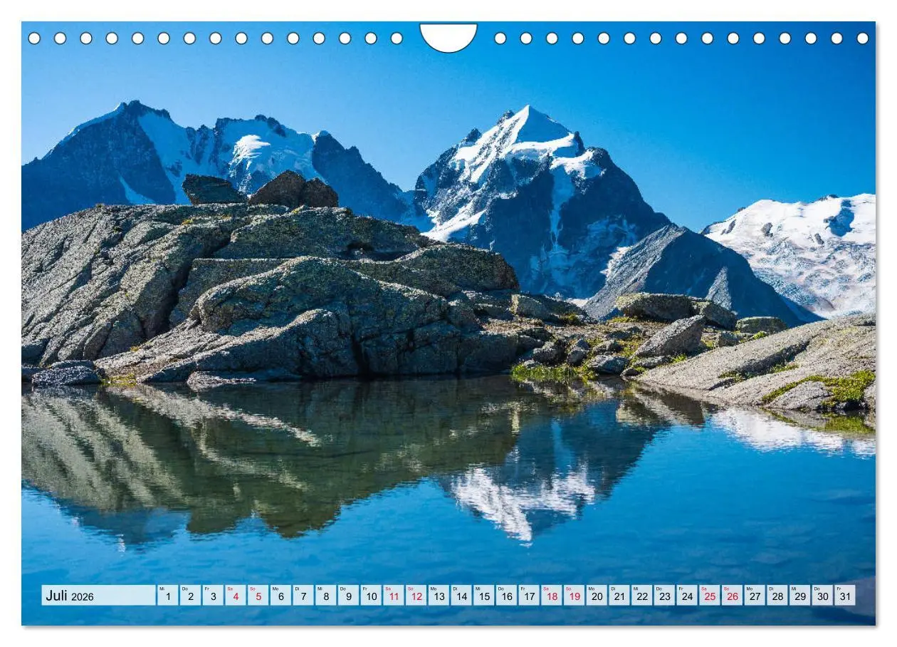 Bild: 9783457770870 | Bündnerland (Wandkalender 2026 DIN A4 quer), CALVENDO Monatskalender