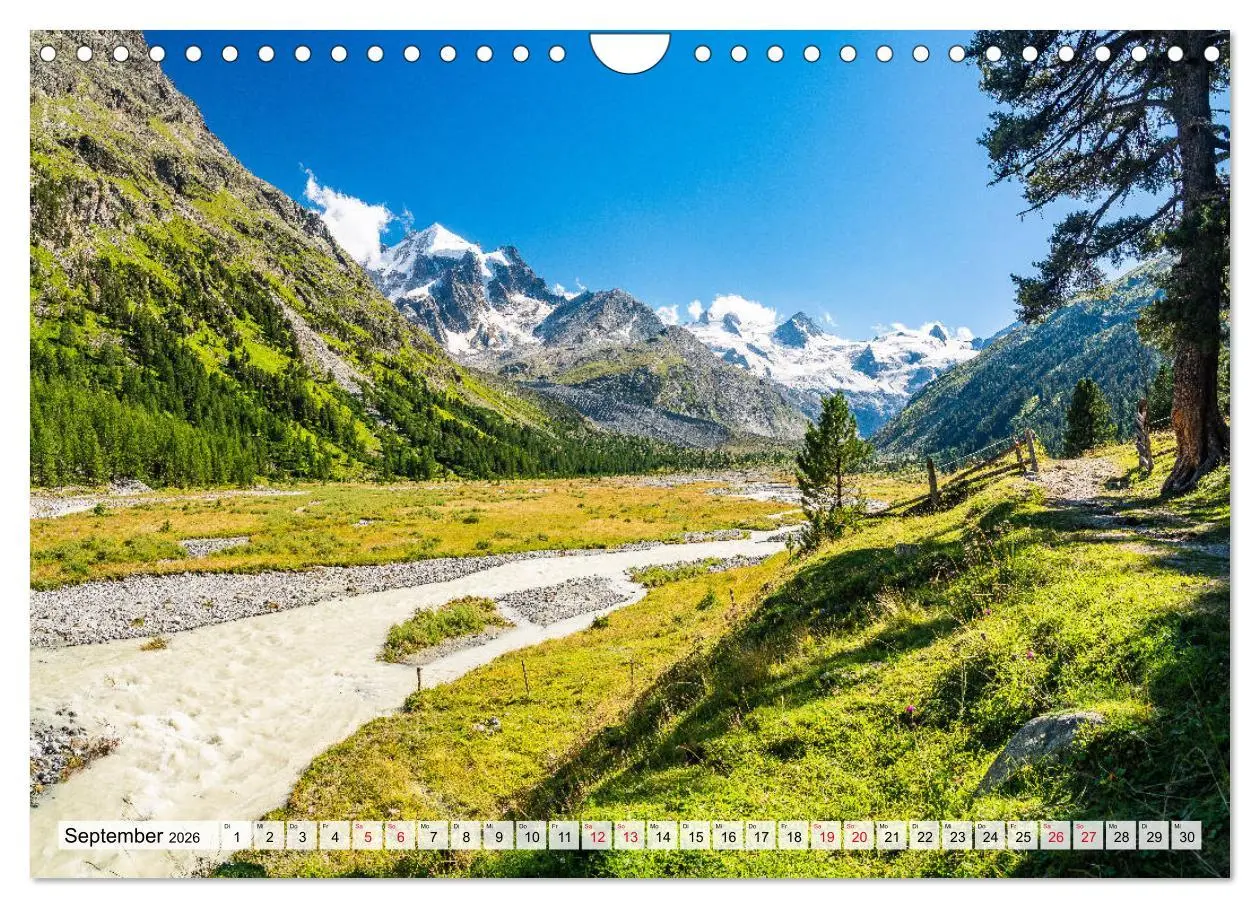 Bild: 9783457770870 | Bündnerland (Wandkalender 2026 DIN A4 quer), CALVENDO Monatskalender