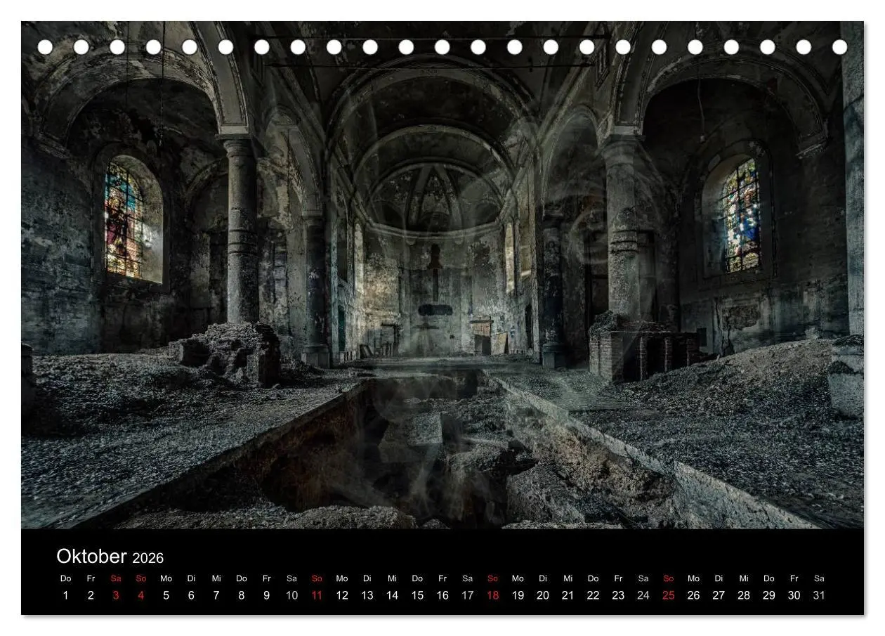 Bild: 9783516170870 | Geheimnisvolle Orte - Lost Places (Tischkalender 2026 DIN A5 quer),...