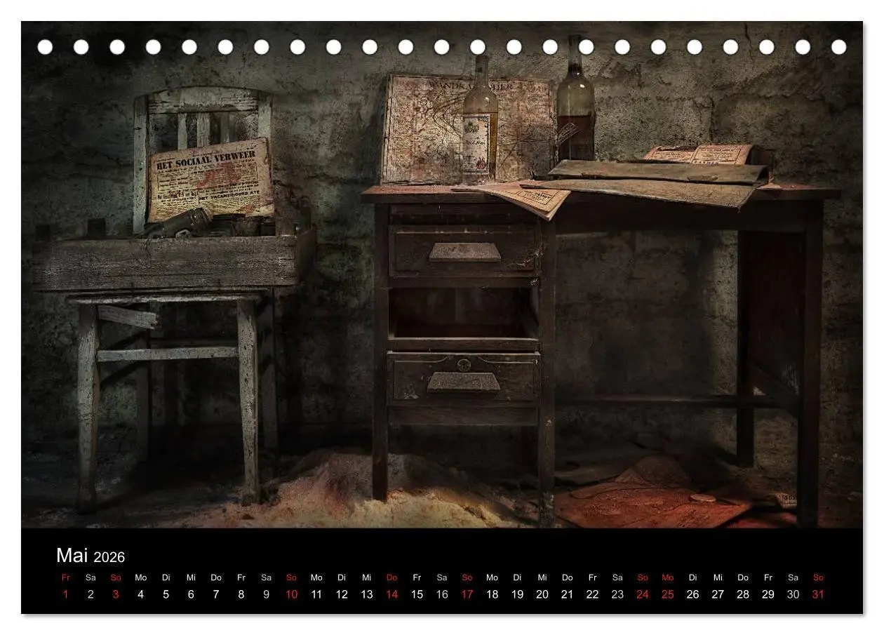 Bild: 9783516170870 | Geheimnisvolle Orte - Lost Places (Tischkalender 2026 DIN A5 quer),...