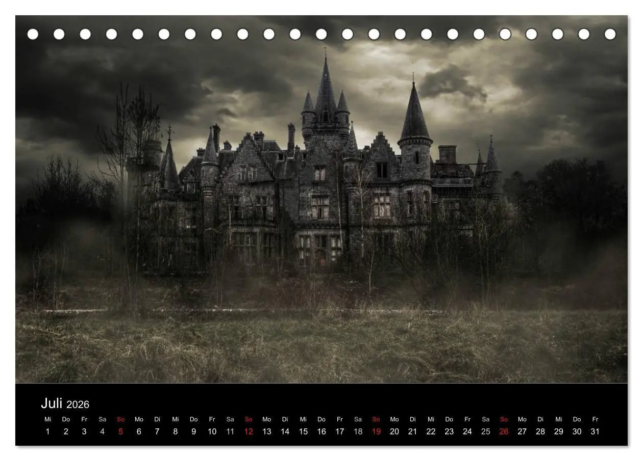 Bild: 9783516170870 | Geheimnisvolle Orte - Lost Places (Tischkalender 2026 DIN A5 quer),...