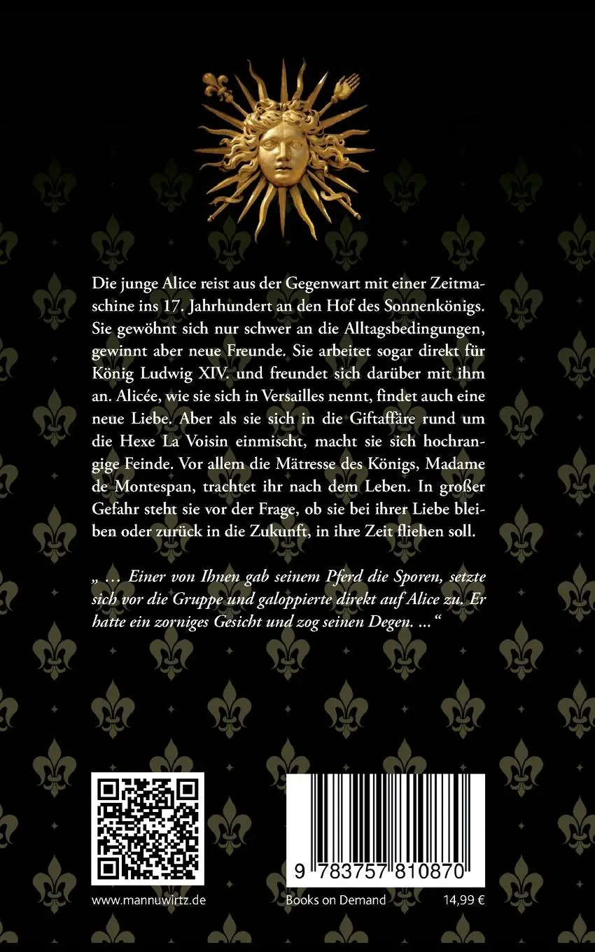 Rückseite: 9783757810870 | Die Freundin des Königs | Madame Ange | Manu Wirtz | Taschenbuch