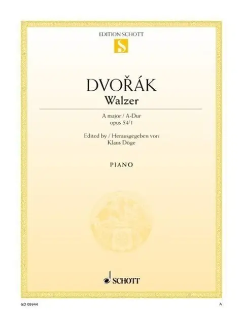 Cover: 9790001180870 | Walzer A-Dur op. 54/1 | op. 54/1. Klavier. | Antonín Dvorák | Buch