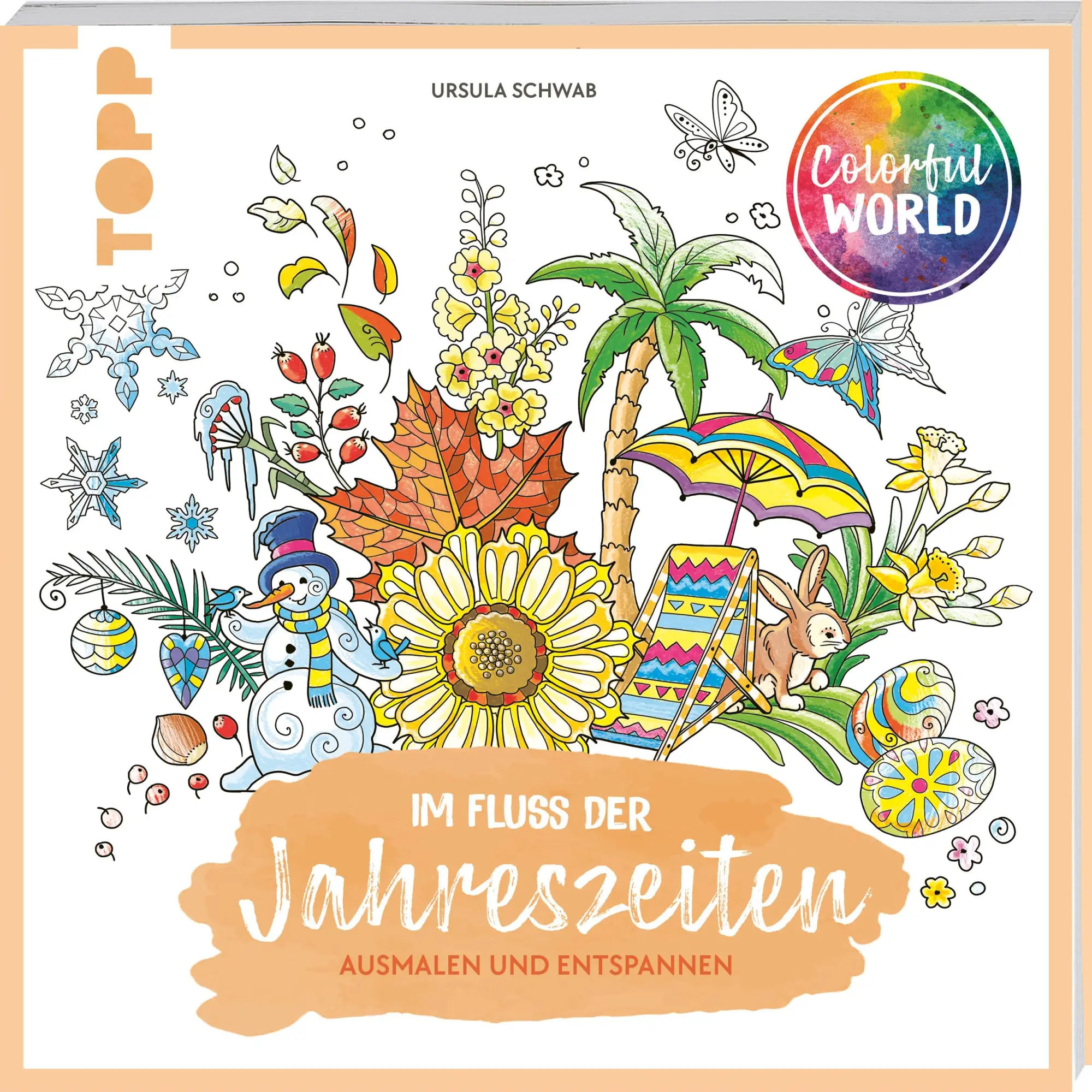 Cover: 9783735880970 | Colorful World - Im Fluss der Jahreszeiten | Ausmalen &amp; entspannen
