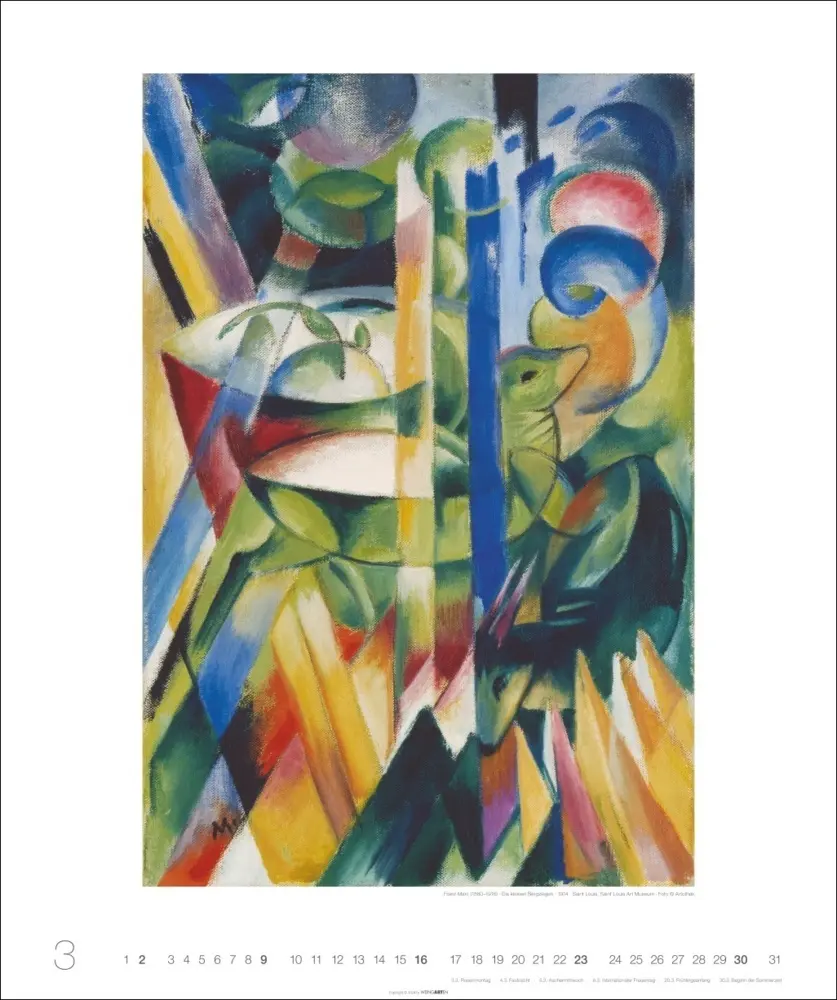 Bild: 9783839900970 | Franz Marc Edition Kalender 2025 | Franz Marc | Kalender | Kalender