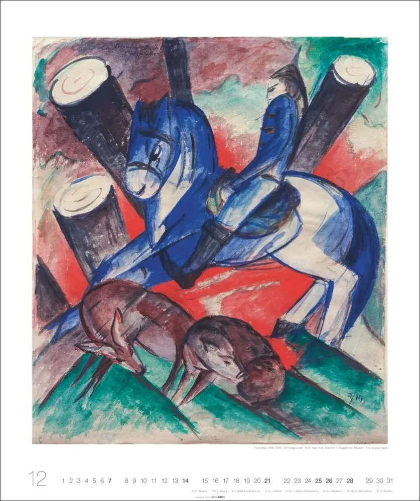 Bild: 9783839900970 | Franz Marc Edition Kalender 2025 | Franz Marc | Kalender | Kalender