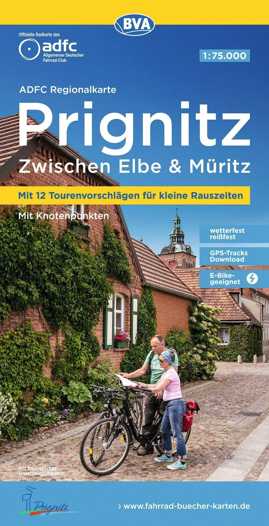 Cover: 9783969900970 | ADFC-Regionalkarte Prignitz, 1:75.000, mit Tagestourenvorschlägen,...