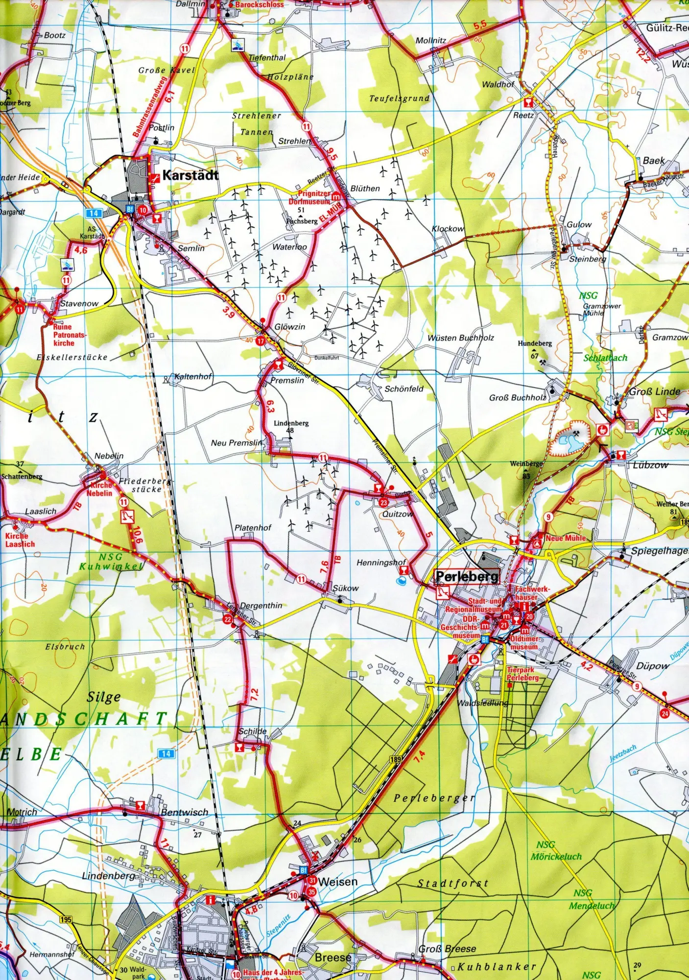 Bild: 9783969900970 | ADFC-Regionalkarte Prignitz, 1:75.000, mit Tagestourenvorschlägen,...
