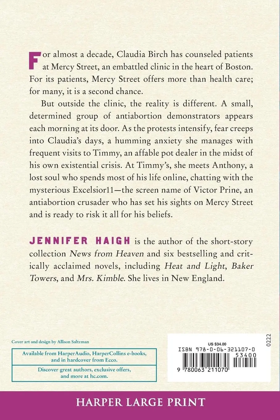 Rückseite: 9780063211070 | Mercy Street LP | Jennifer Haigh | Taschenbuch | Englisch | 2023