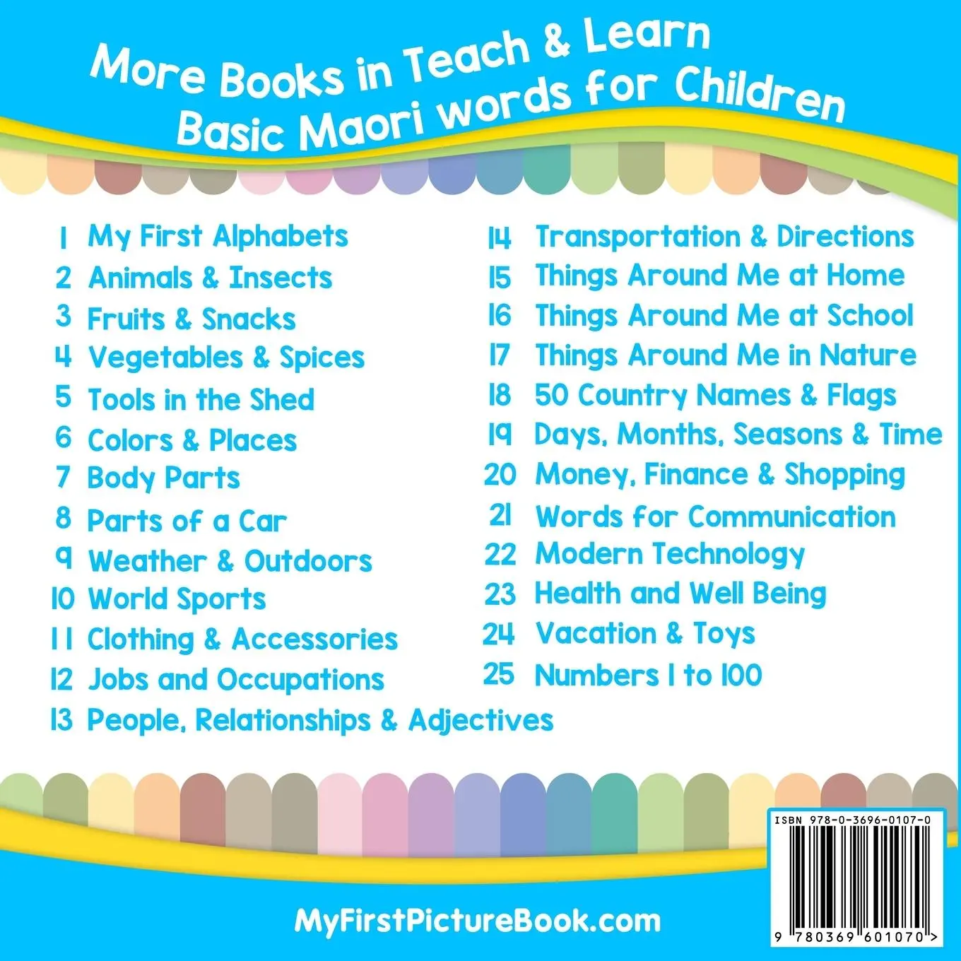 Rückseite: 9780369601070 | My First Maori Alphabets Picture Book with English Translations | S