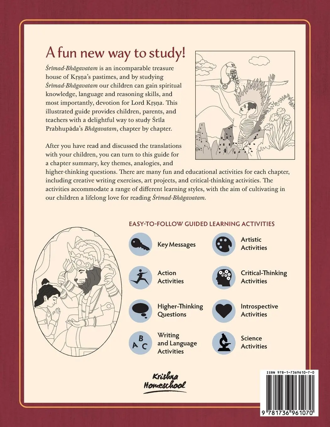 Rückseite: 9781736961070 | Srimad Bhagavatam | A Comprehensive Guide for Young Readers: Canto 7