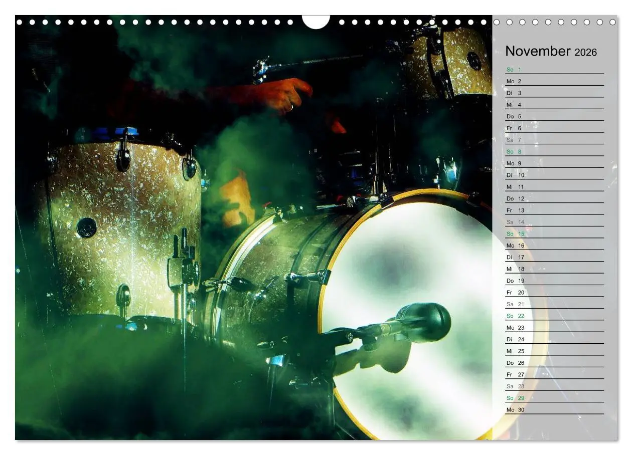 Bild: 9783457891070 | Schlagzeug onstage (Wandkalender 2026 DIN A3 quer), CALVENDO...