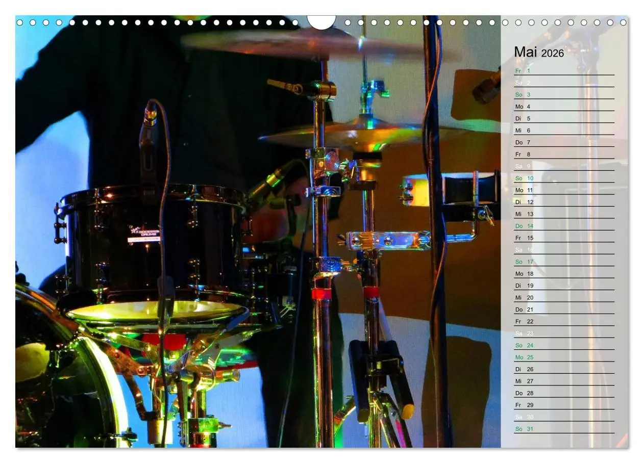 Bild: 9783457891070 | Schlagzeug onstage (Wandkalender 2026 DIN A3 quer), CALVENDO...