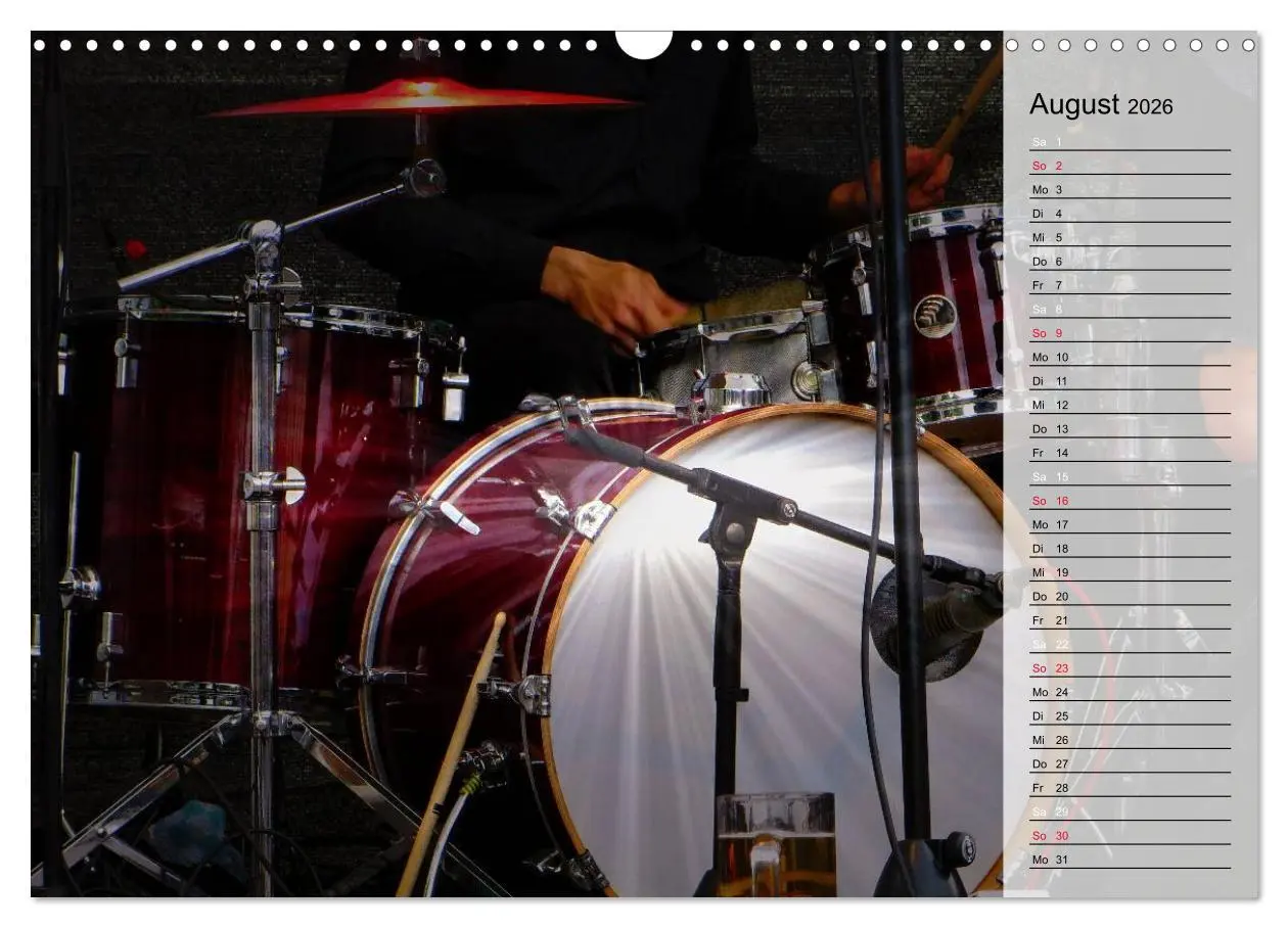 Bild: 9783457891070 | Schlagzeug onstage (Wandkalender 2026 DIN A3 quer), CALVENDO...