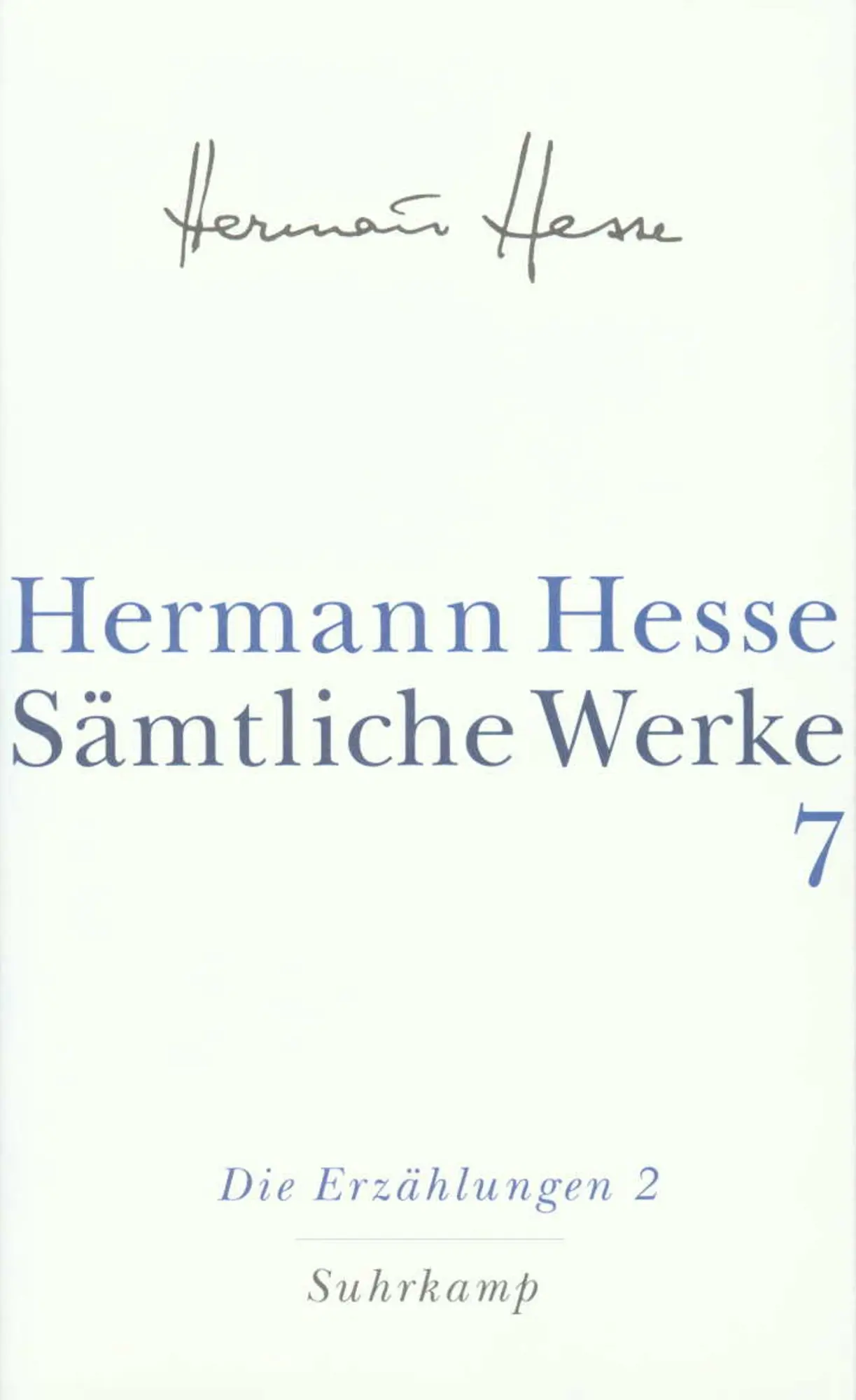 Cover: 9783518411070 | Die Erzählungen 2. 1907-1910 | Hermann Hesse | Buch | 505 S. | Deutsch