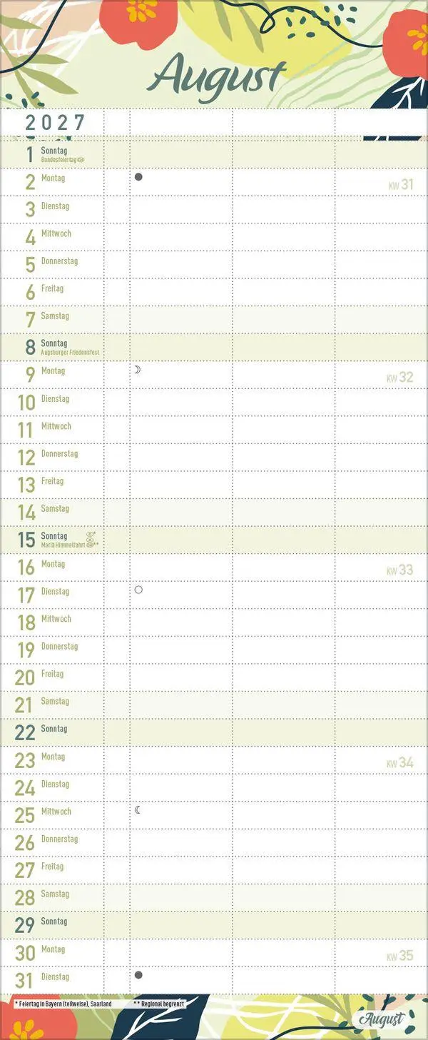 Bild: 9783819301070 | Einfach planen 2027 | Verlag Korsch | Kalender | 14 S. | Deutsch