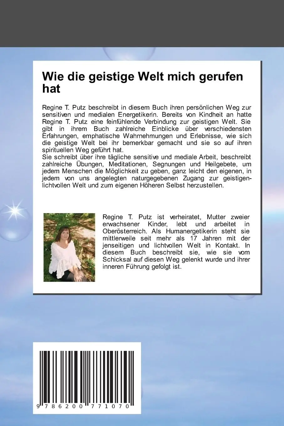 Rückseite: 9786200771070 | Wie die geistige Welt mich gerufen hat | Regine Theresia Putz | Buch